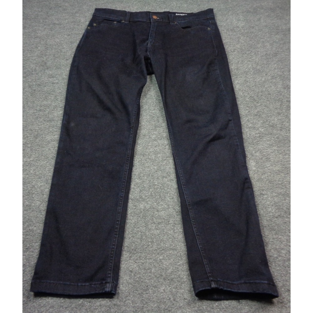 Mugsy Darkest Blues Jeans Men's 36x30 Blue Denim Stretch Comfort Dark Wash - Picture 1 of 13